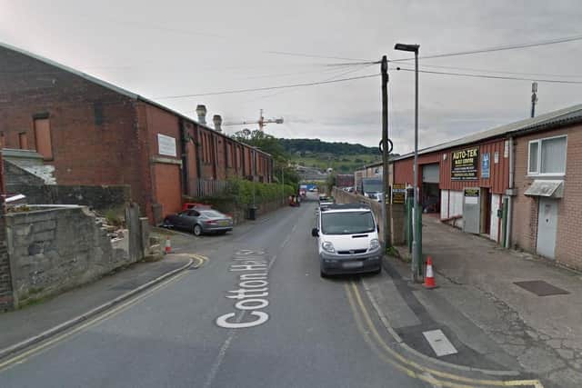 Ambulance crews called police after they discovered a man had been stabbed in the leg in Cotton Hall Street, Darwen. (Credit: Google)