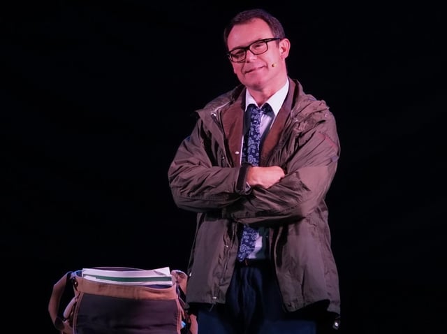 Andrew Lancel plays Dave Titswell in Swan Song. Picture by Alan Humphries.
