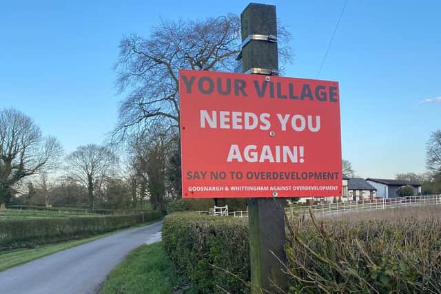 Goosnargh residents have come out against plans for six proposed housing estates surrounding their village