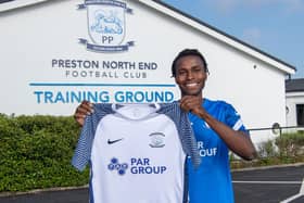 Preston North End's new signing Matthew Olosunde       Picture courtesy of PNE