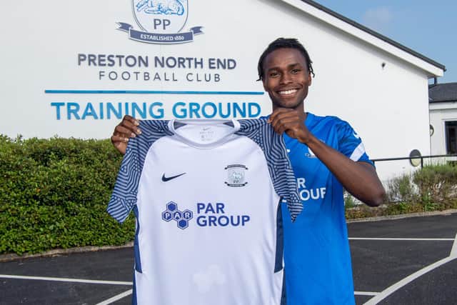 Preston North End's new signing Matthew Olosunde       Picture courtesy of PNE