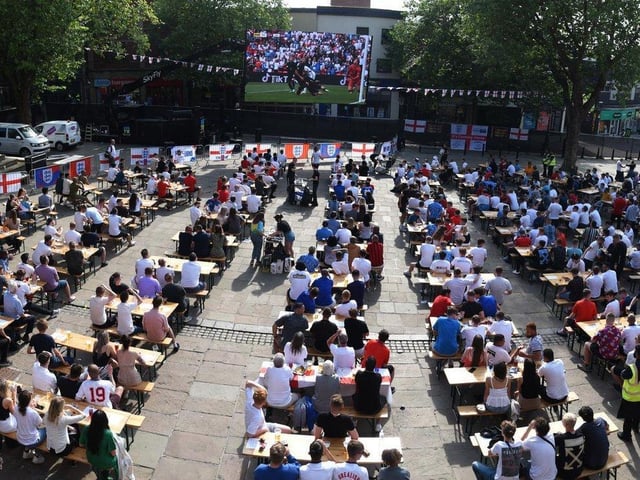 England fans across Preston will be flocking to pubs and bars with big screens and beer gardens to watch the Three Lions take on Ukraine in the Euro 2020 quarter final on Saturday (July 3)