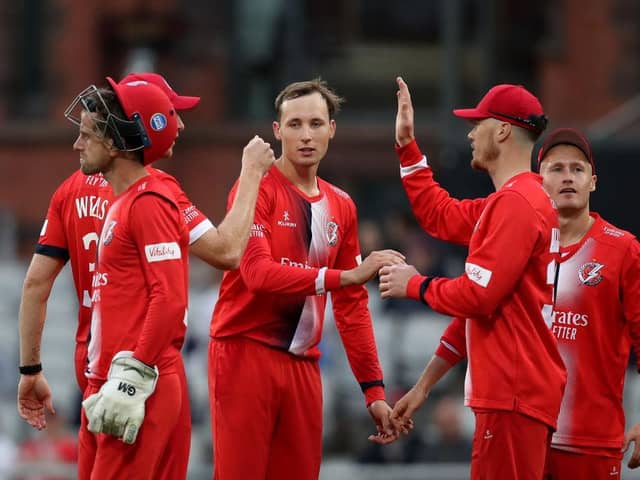 Tom Hartley in match-winning form for Lancashire against Worcestershire at Emirates Old Trafford