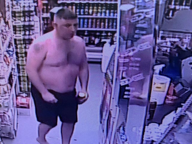 Do you recognise this man? Police want to speak to him after a shopkeeper was assaulted in Nelson. (Credit: Lancashire Police)