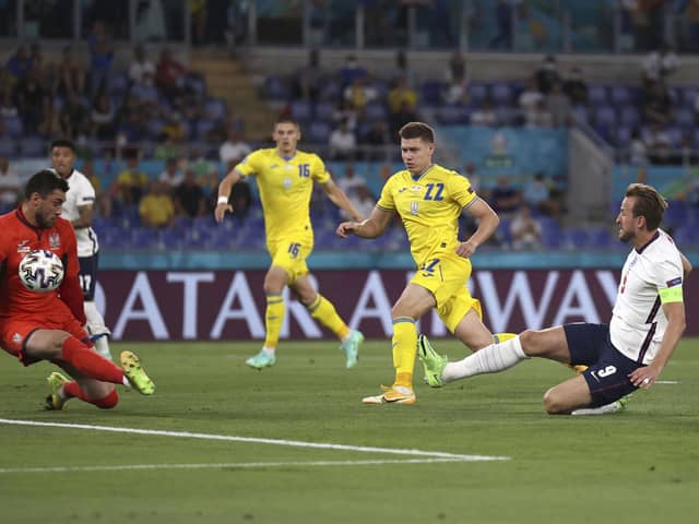 Harry Kane gives England a dream start in Rome with the opening goal against Ukraine
