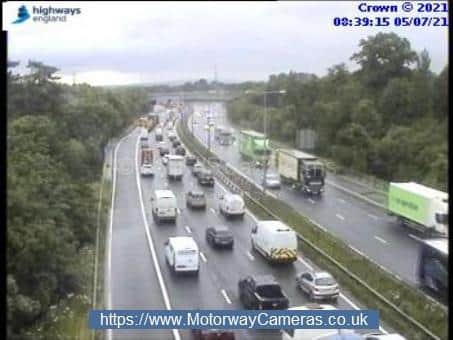 The M65 has been closed in both directions between J1 and J1a due to a fuel spillage, whilst the M6 exit slip road at junction 29 (Bamber Bridge Interchange) has also been shut