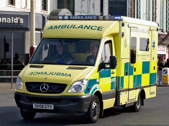 One casualty received first aid treatment at the scene before being taken to hospital by ambulance. (Photo by Ingy The Wingy)