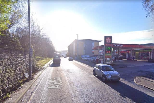 Emergency services were called to reports of a crash at the junction of Bolton Road and Hollin Bridge Street.