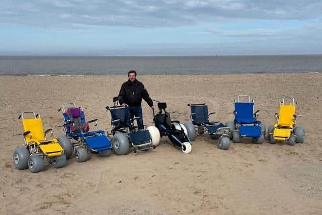 FBW's beach-adapted wheelchairs