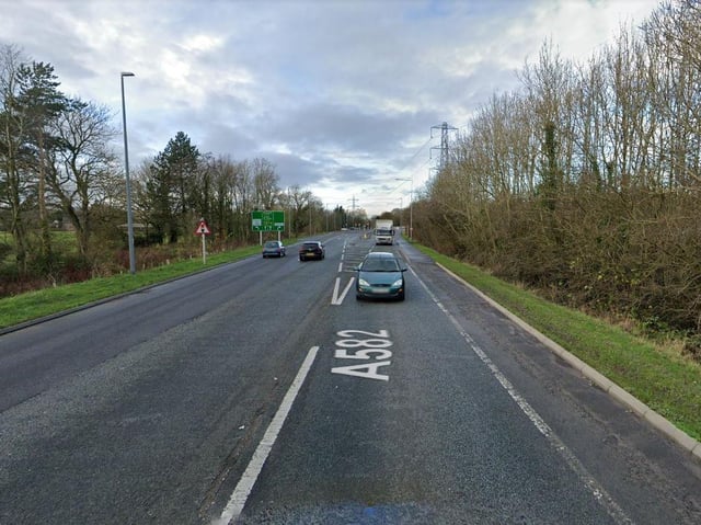 A Honda Civic car and Volkswagen Polo car were involved in a collision in Penwortham Way. (Credit: Google)
