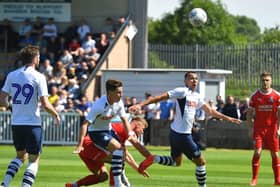 Action from Preston North End's visit to Bamber Bridge in July 2019