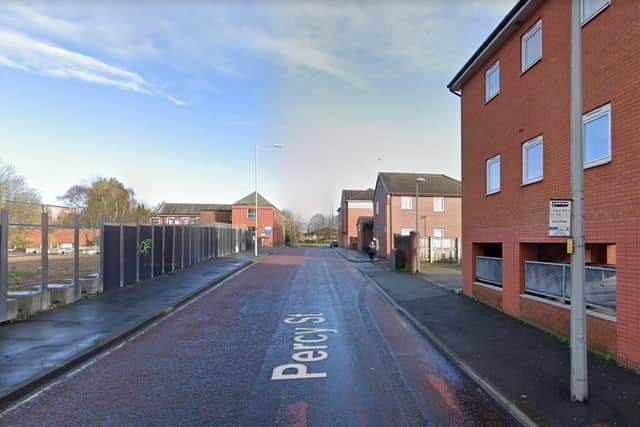Two fire engines from Preston attended a road traffic collision in Percy Street. (Credit: Google)