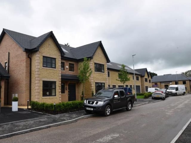 Houses under construction on the site of Judge Openshaw's former home.