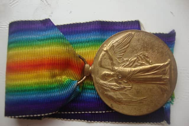 Lawrence Singleton’s Victory Medal from the Stuart Clewlow collection.