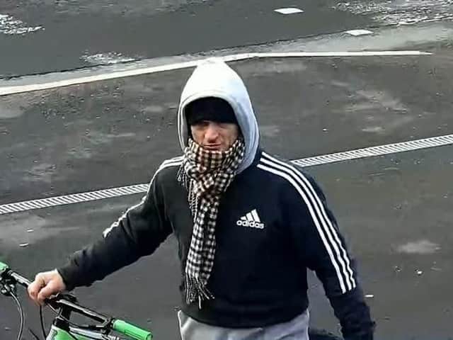 Detectives have released CCTV pictures of a man they wish to speak to in relation to a street fight in Clement Street, Accrington on May 16