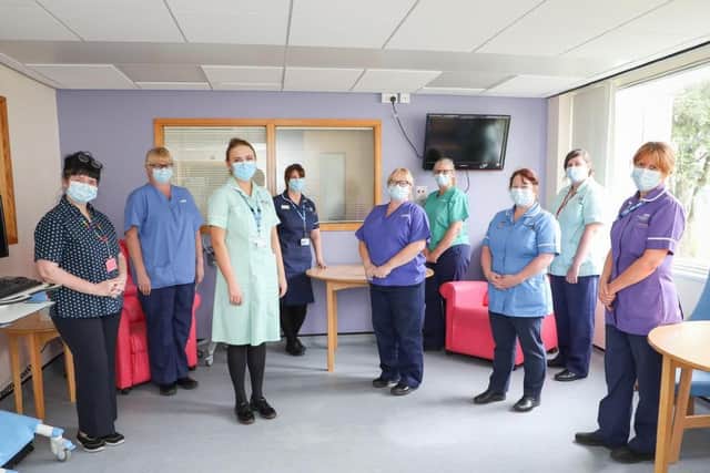 Staff inside the new Discharge Lounge at RPH