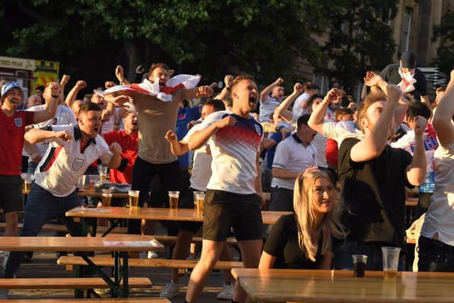 Relief for fans in Preston at 1-1 (Picture: Neil Cross)