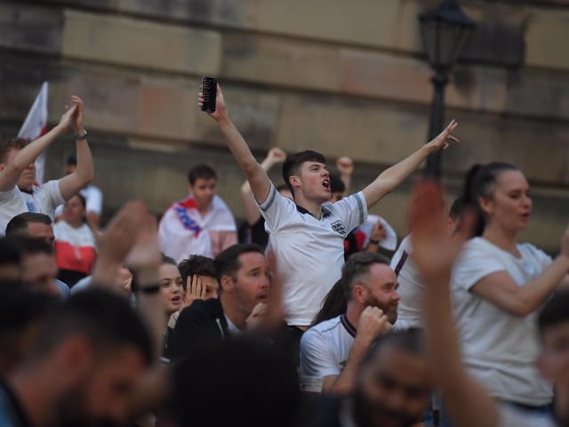 Singing for England on the Flag Market, Preston