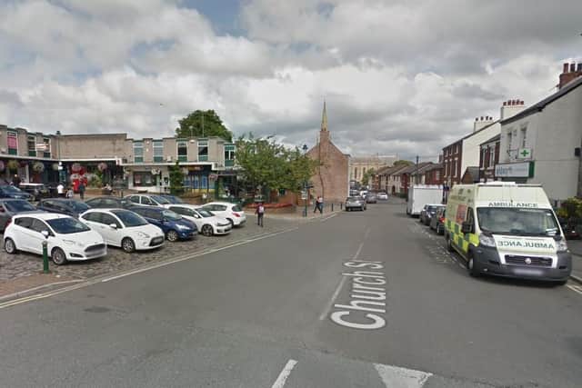 The incident involved a fire in the roof space of the building.