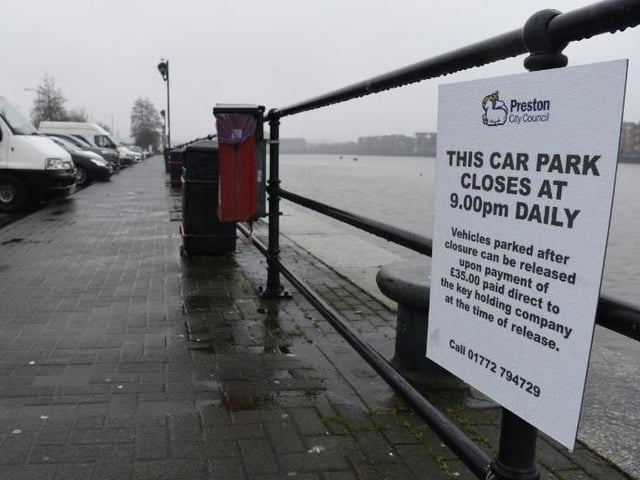 The car park off Mariners Way is set to be closed at 9 pm every night