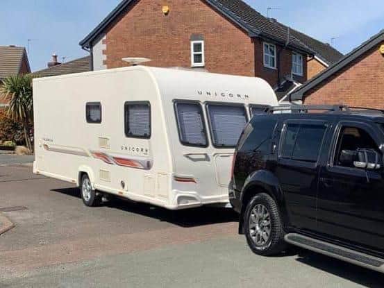 Ruth Entwistle, from Chorley, had her Unicorn caravan stolen from a storage facility in Coppull on Wednesday (July 7). Pic: Ruth Entwistle