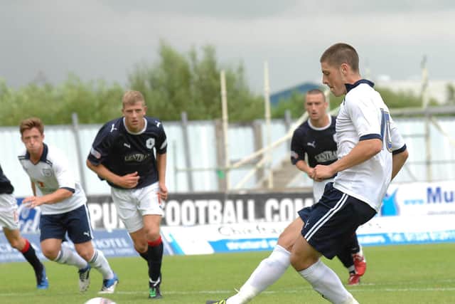Jamie Proctor scores for PNE against Falkirk in 2011