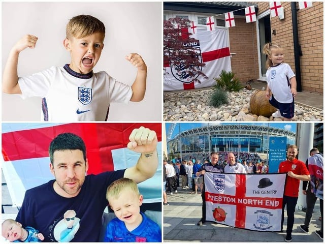 England football fans in Lancashire have wished the national team good luck ahead of Sunday's Euro 2020 final.