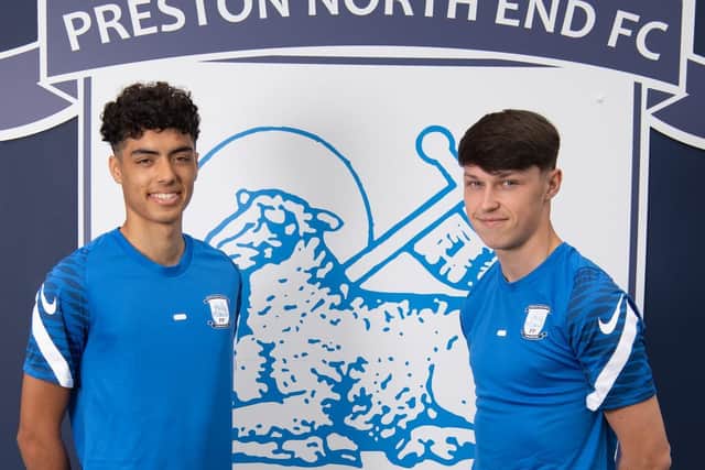 Preston North End youngsters Noah Mawene and Josh Seary