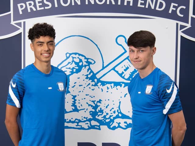 Preston North End youngsters Noah Mawene and Josh Seary