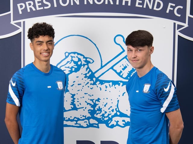 Preston North End youngsters Noah Mawene and Josh Seary