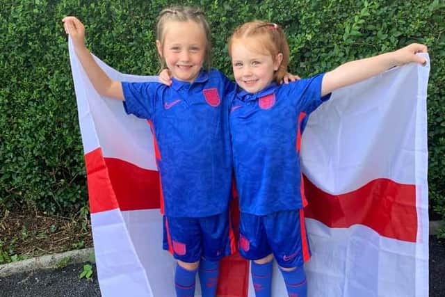 Amelia and Sophia looking forward to the match