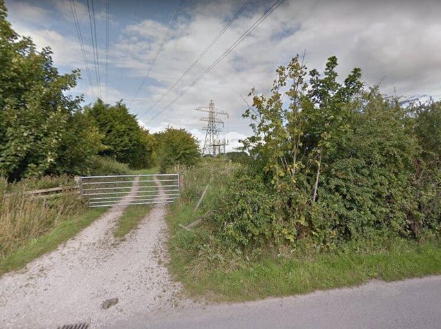 The entrance to the proposed battery storage plant off Howick Cross Lane (image: Google)