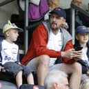 Preston North End fans in the stand at Bamber Bridge before the game was postponed