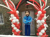 This pop up  baloon model tribute to Gareth Southgate appeared in Chipping at the weekend