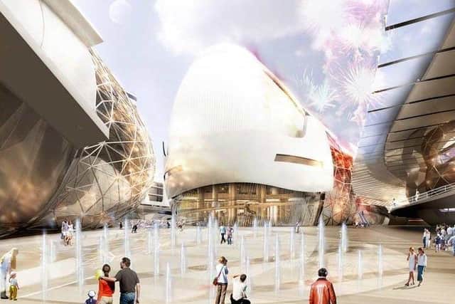 Architect firm Gensler unveiled this picture of its proposed £350 million 160,000msq Conference and Casino Quarter in Blackpool back in 2006.