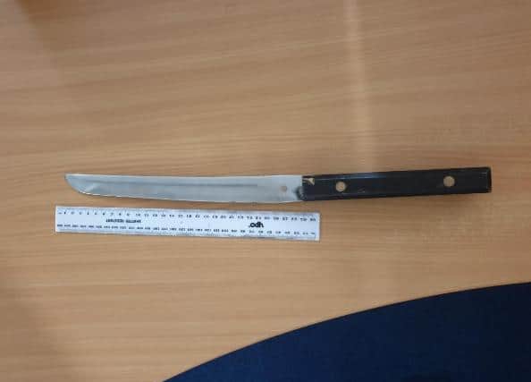 Officers seized this weapon from a 19-year-old man in Lancaster. (Credit: Lancashire Police)