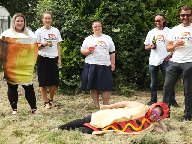 The Galloway’s team gets ready for the Beer and Banger Festival