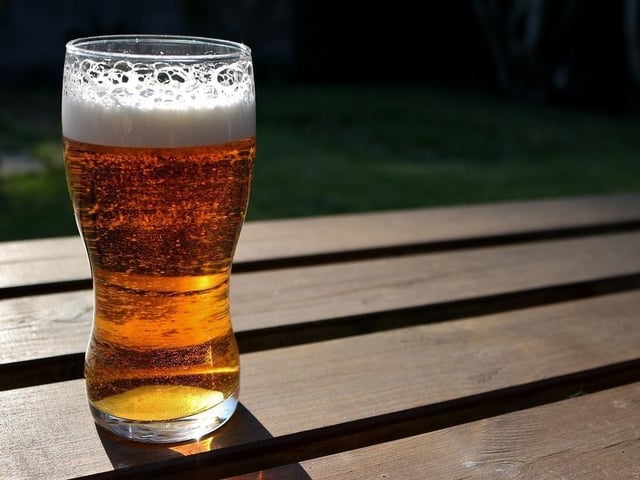 A refreshing pint after a long walk