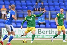 Preston North End defender Sepp van den Berg in action against St Johnstone  Pic: PNE