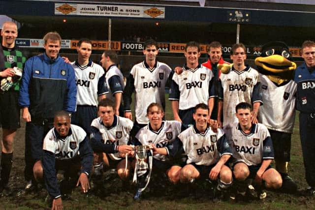 The PNE reserve team which won the Pontins League title in May 1997