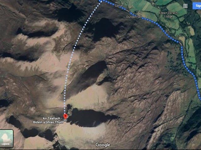 A dangerous 'route' up An Teallach