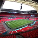 Wembley Stadium prior to the UEFA Euro 2020 Championship Final between Italy and England. (Photo by Alex Morton - UEFA/UEFA via Getty Images)