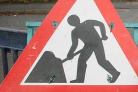 The temporary roadworks are due to be completed this month