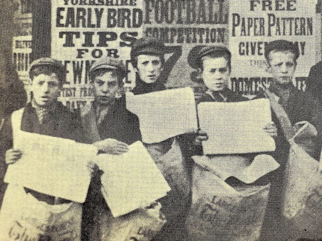 Newspaper boys were becoming a familiar sight in the late 19th century