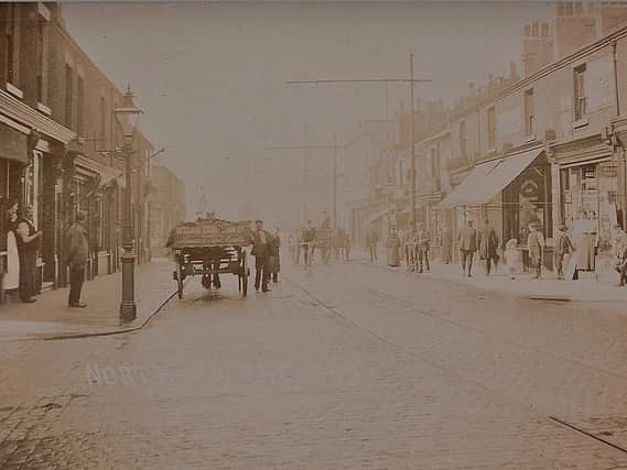 A bustling North Road circa 1910 where Sarah Magee dropped dead