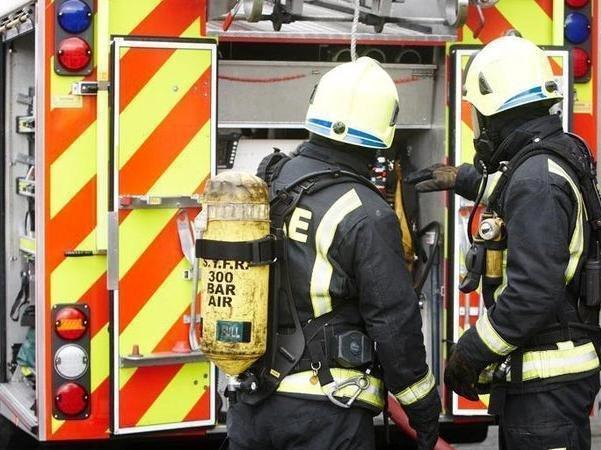 Two fire engines from Blackpool and South Shore were called to the scene in Preston New Road.