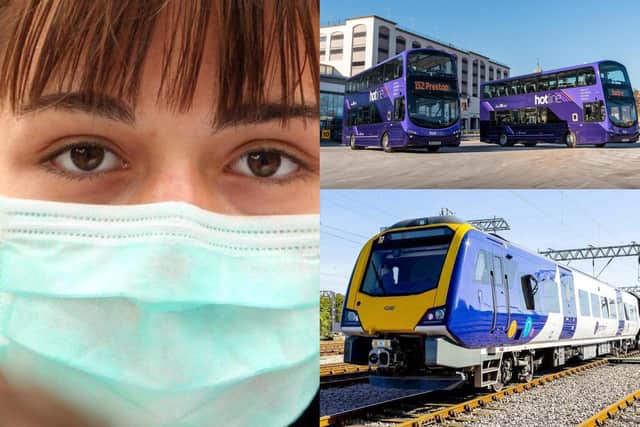 Bus and train operators want passengers to continue wearing masks on board their services in Preston, Chorley and South Ribble after 19th July