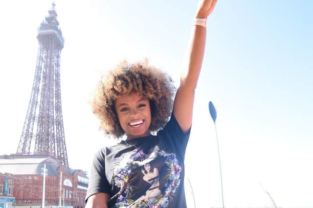 Fleur East loving all things Blackpool on a Staycation special in Blackpool with Hits Radio