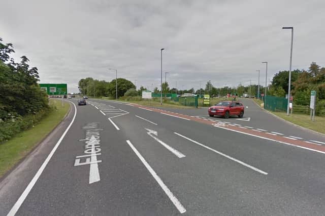 Flensburg Way has been closed between Tank Roundabout and Croston Road roundabout after a cyclist was struck by a HGV near Farington Waste Recycling Centre this morning (Monday, July 19). Pic: Google