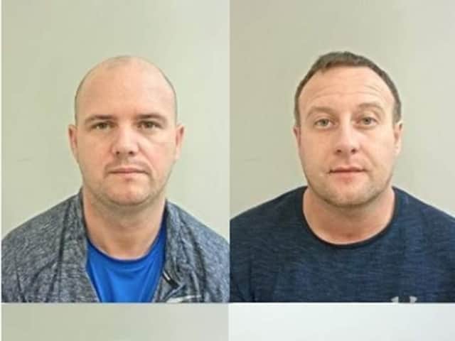 (Pictured clockwise, starting top left) Alan Daniels, 38, of Oaklee Grove, Liverpool, Anthony Hill, 40 of Oakdale Close, Liverpool, Dean Sanders, 32, of St Andrews Court, North Shields and Craig Reynolds, 36, of Birchmuir Hey, Liverpool, were sentenced at Preston Crown Court yesterday (Monday, July 19). Pic: Lancashire Police